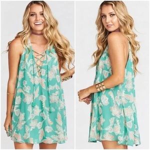 Show me your mumu rancho mirage lace up dress